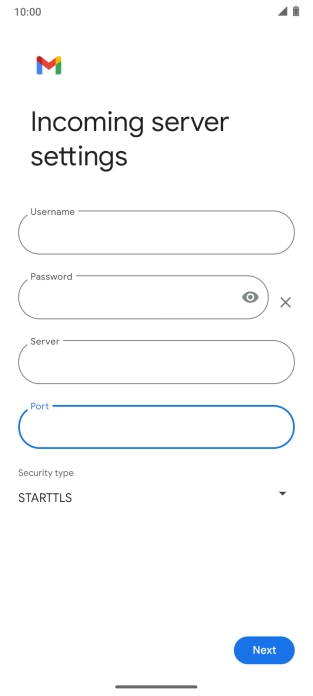 Press the drop down list below 