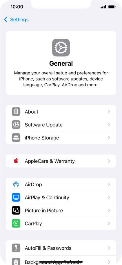 Press Software Update. If a new software version is available, it's displayed. Follow the instructions on the screen to update the phone software.
