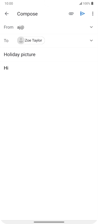 Press the attachment icon.