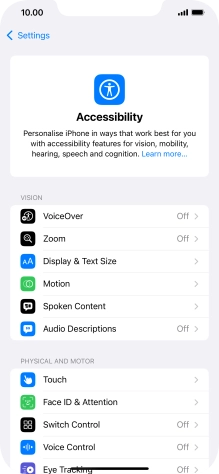 Press the required category below 