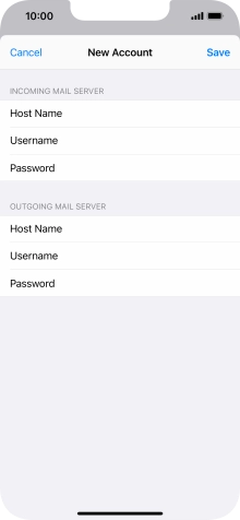Press Save. Your email account has now been set up. To select more settings for incoming and outgoing server, proceed with the following steps.