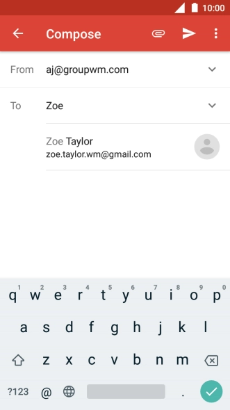 Press the required contact.