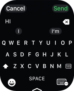 Press the input icon.