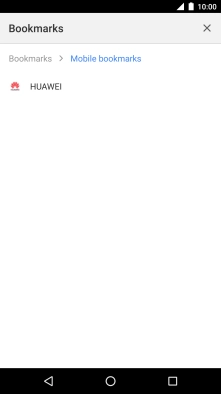 Press the required bookmark.