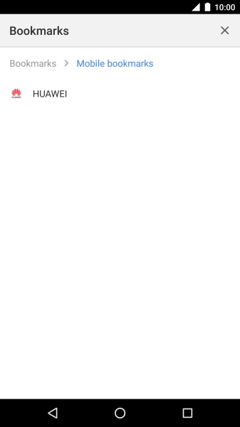 Press the required bookmark.