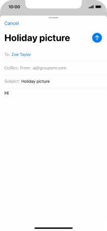 Press and hold the text input field until a pop-up menu is displayed.