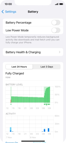 Press Battery Health & Charging.