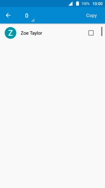 Press the drop down list.