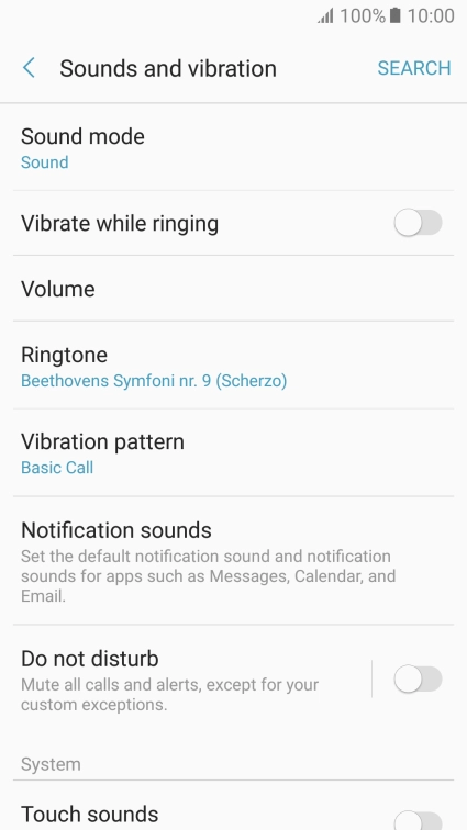 Press the Home key to return to the home screen.