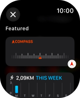 Press the required widget.