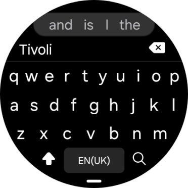 Key in the required destination and press the search icon.
