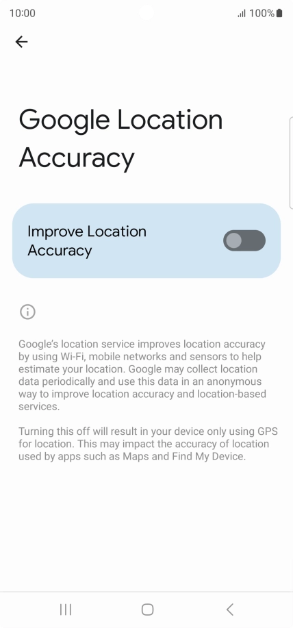 If you press the indicator next to 