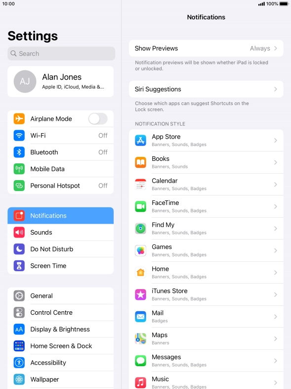 Press Show Previews.