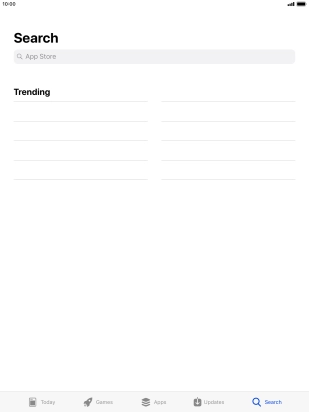 Press the search field.
