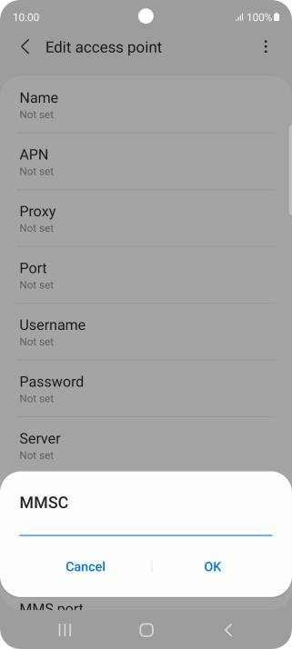 Key in http://pxt.vodafone.net.au/pxtsend and press OK.