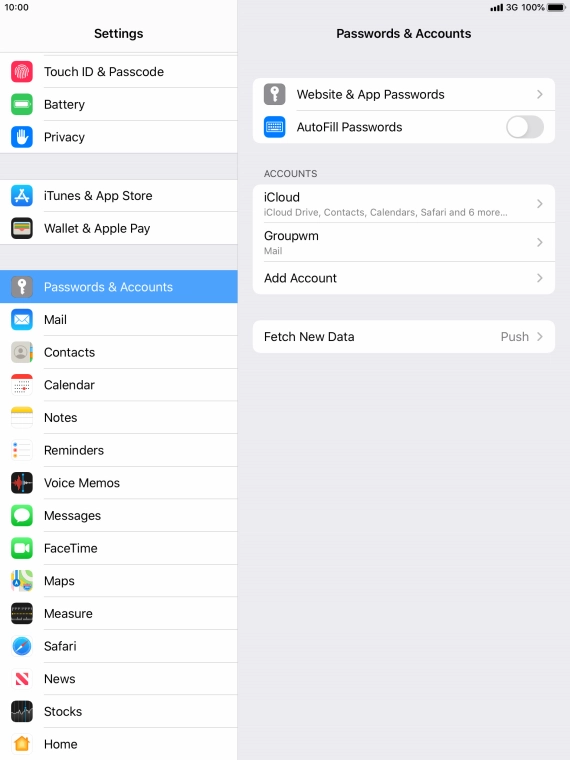 Press Fetch New Data.