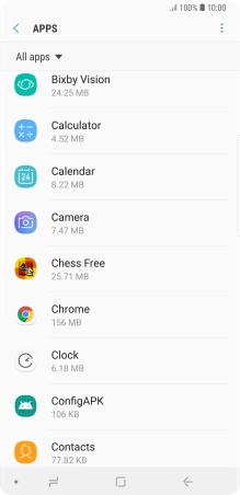 Press the required app.