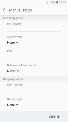 Press the drop down list below 
