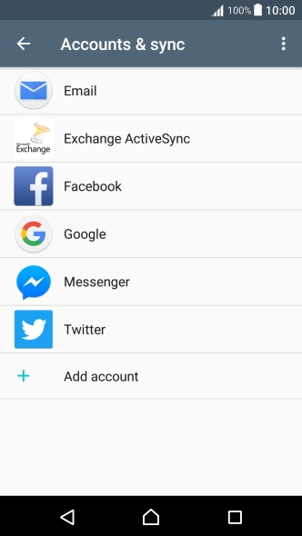 Press the menu icon.