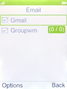 Select the required email account.
