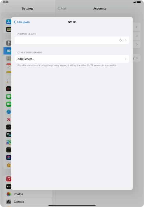 Press the field below 