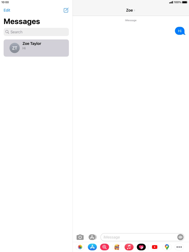 Press the Home key to return to the home screen.