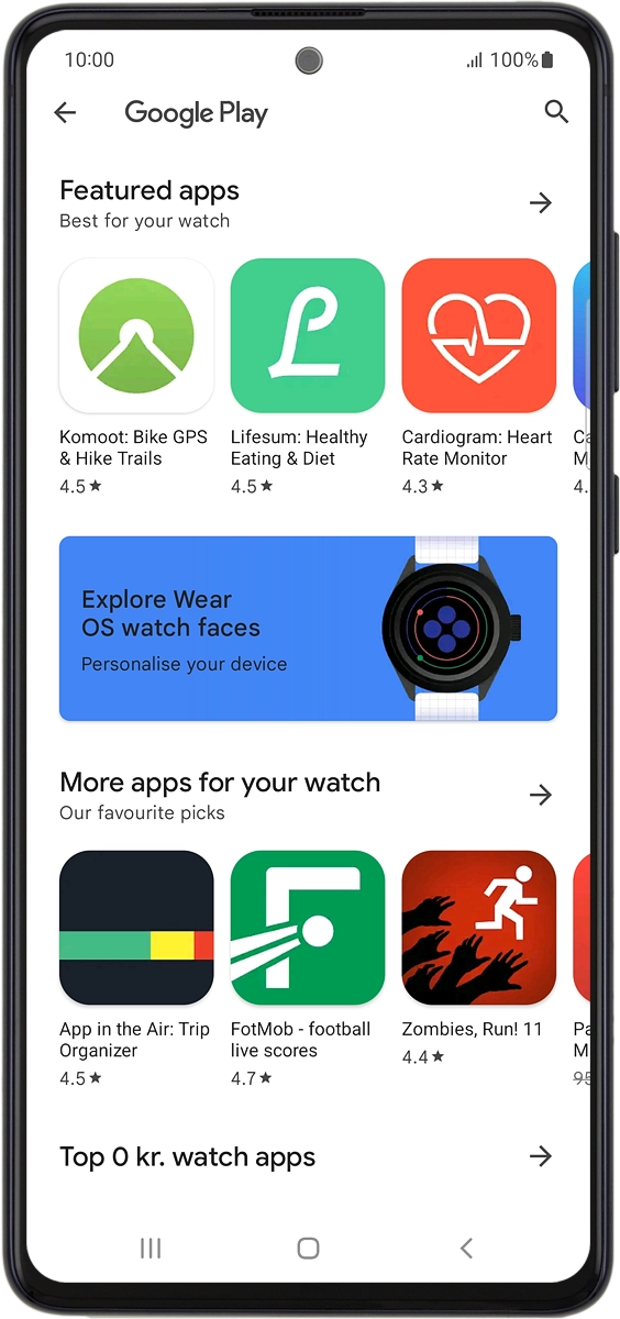 On your phone: Press the search icon.