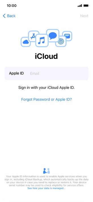 Press the field next to 