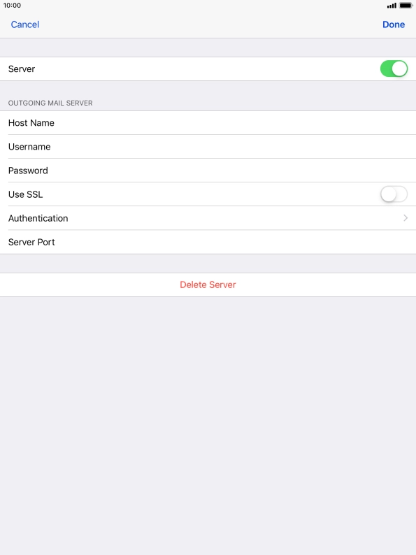 Press Authentication.