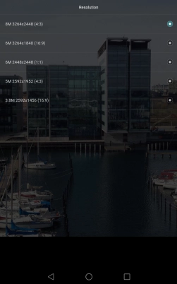 Press the required setting.