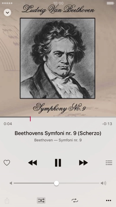 Press arrow right to go to the next audio file.