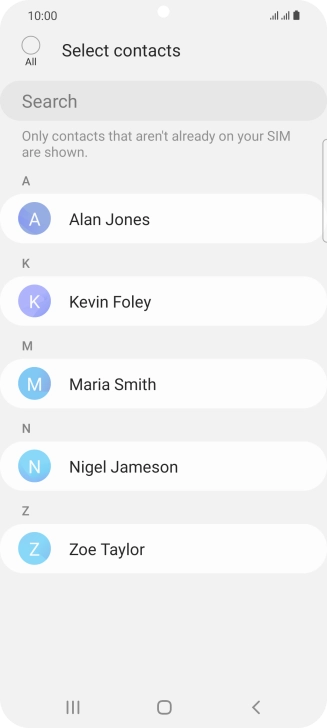 Press the field above 