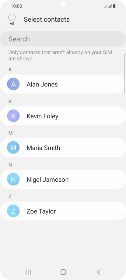 Press the field above 