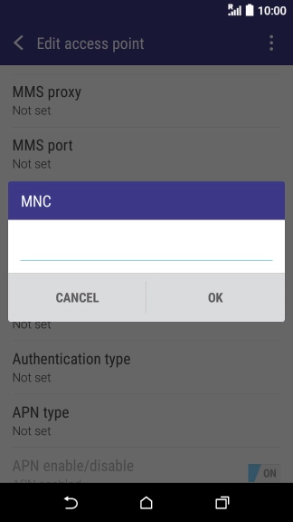 Key in 03 and press OK.