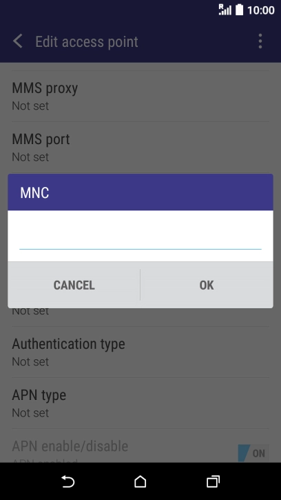Key in 03 and press OK.