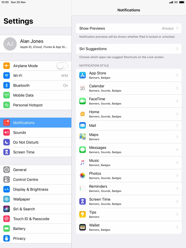 Press Show Previews.
