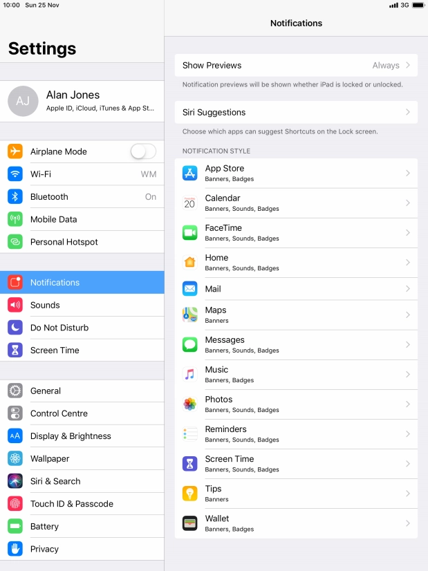 Press Show Previews.