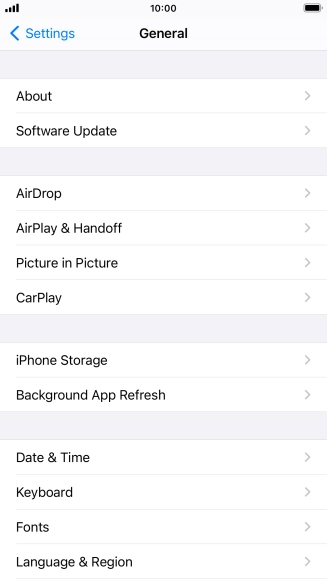 Press Software Update. If a new software version is available, it's displayed. Follow the instructions on the screen to update the phone software.