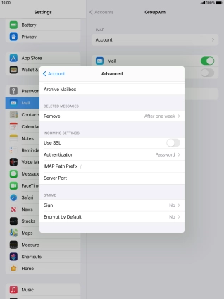 Press Authentication.