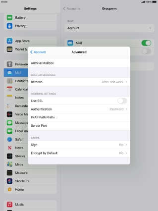 Press Authentication.
