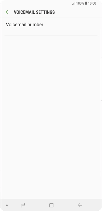 Press Voicemail number.