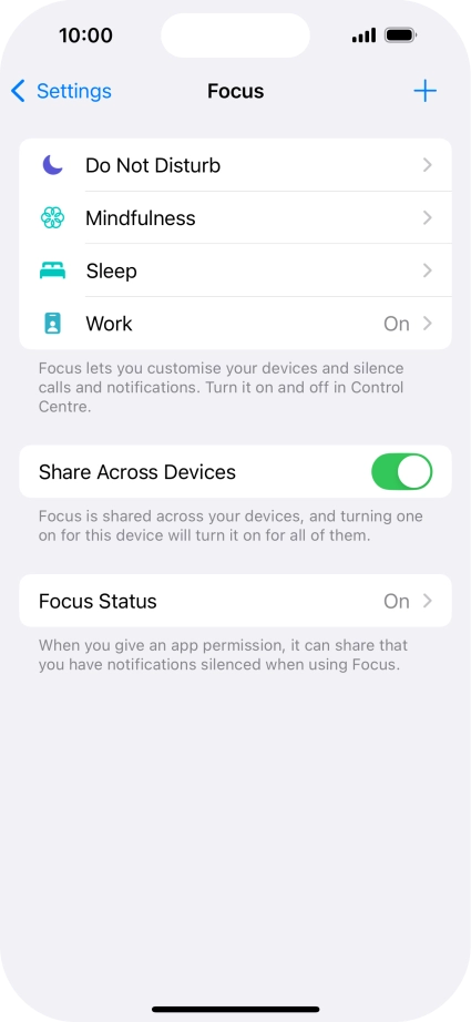 Press Do Not Disturb.