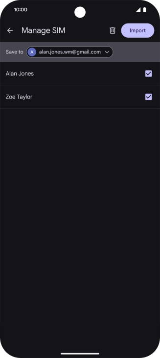 Press the drop down list next to 