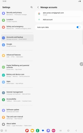 Press the Home key to return to the home screen.