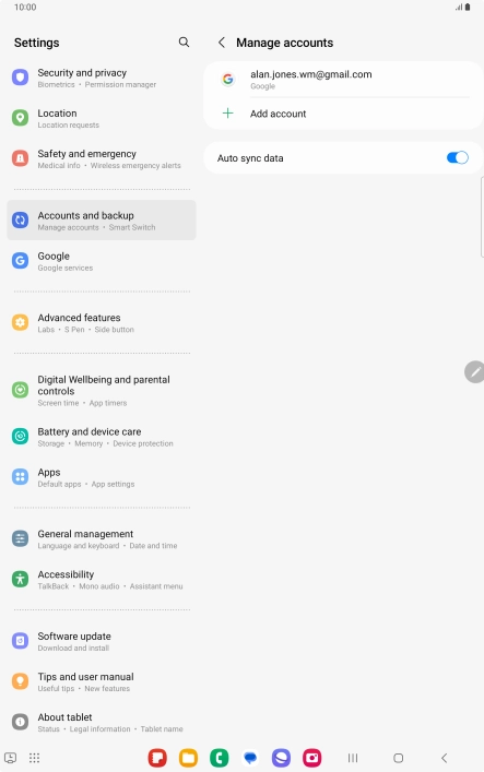 Press the Home key to return to the home screen.