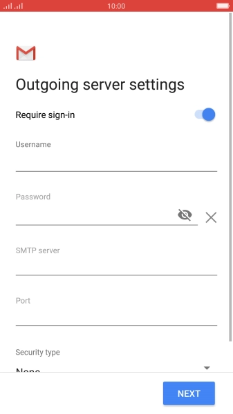 Press the field below 
