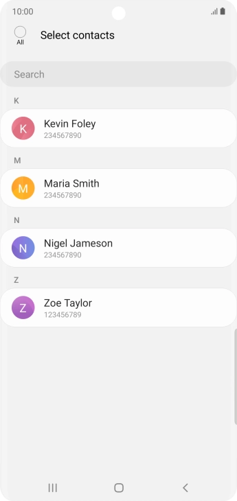 Press the field above 