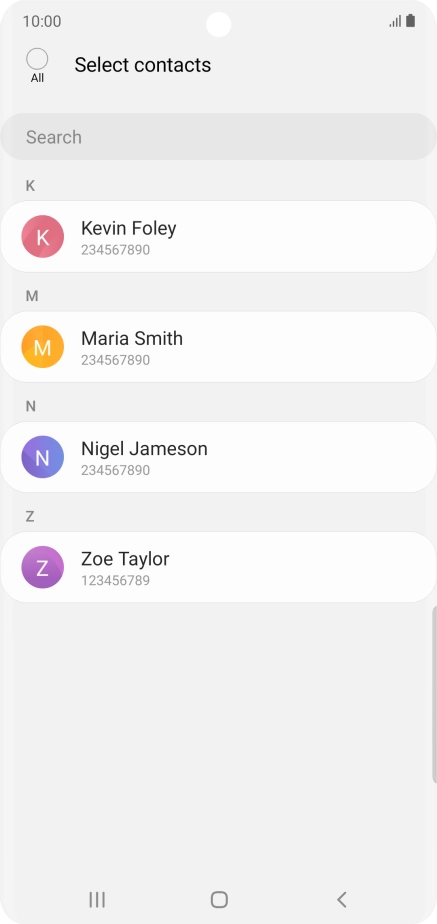 Press the field above 