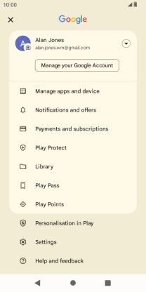 Press Manage apps and device.