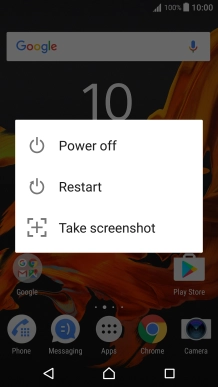 Press Take screenshot.The picture is saved in the phone gallery.